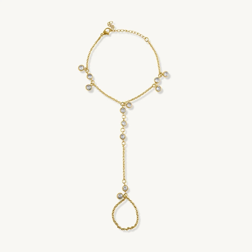 Serena Minimal Hand Harness Bracelet