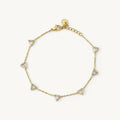 Triangle CZ Chain Bracelet