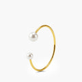 Pearl Cuff Bangle Bracelet