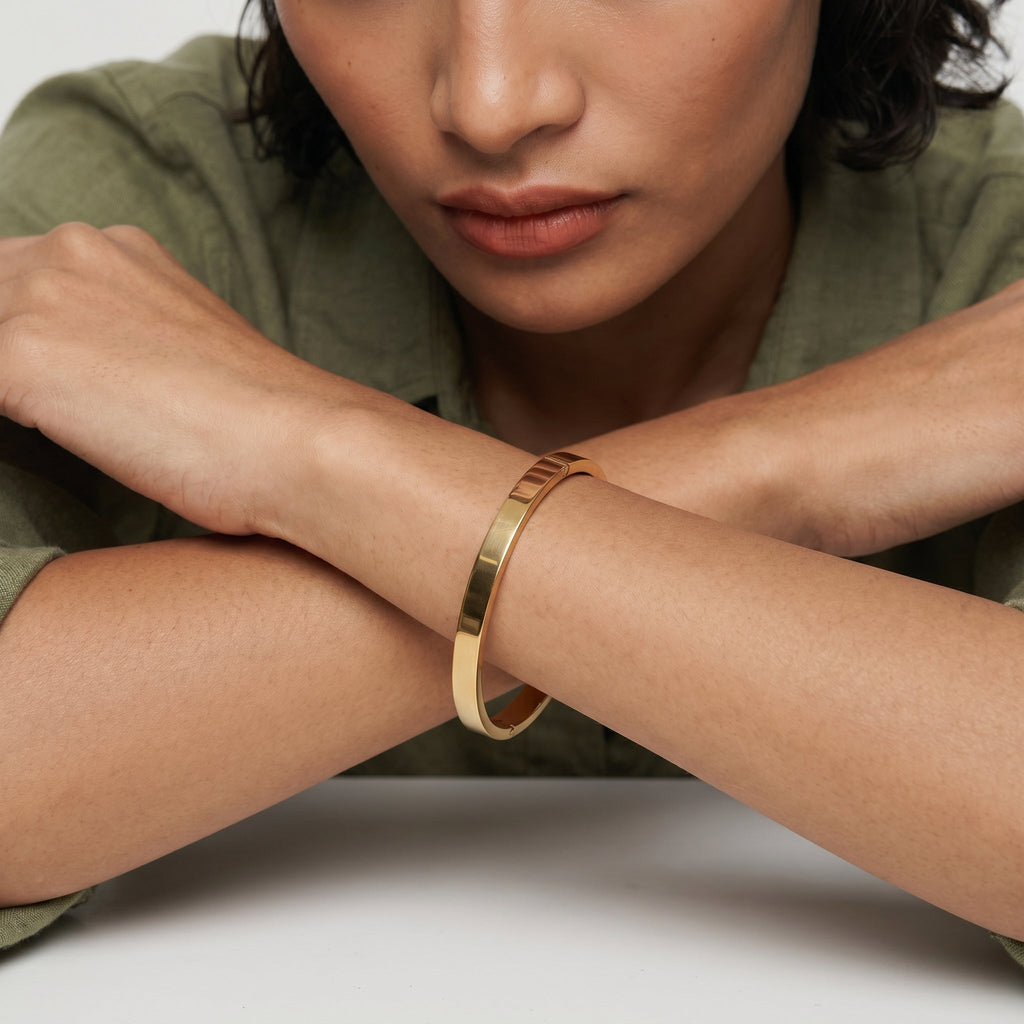 Plain Stackable Bangle Bracelet | 6MM