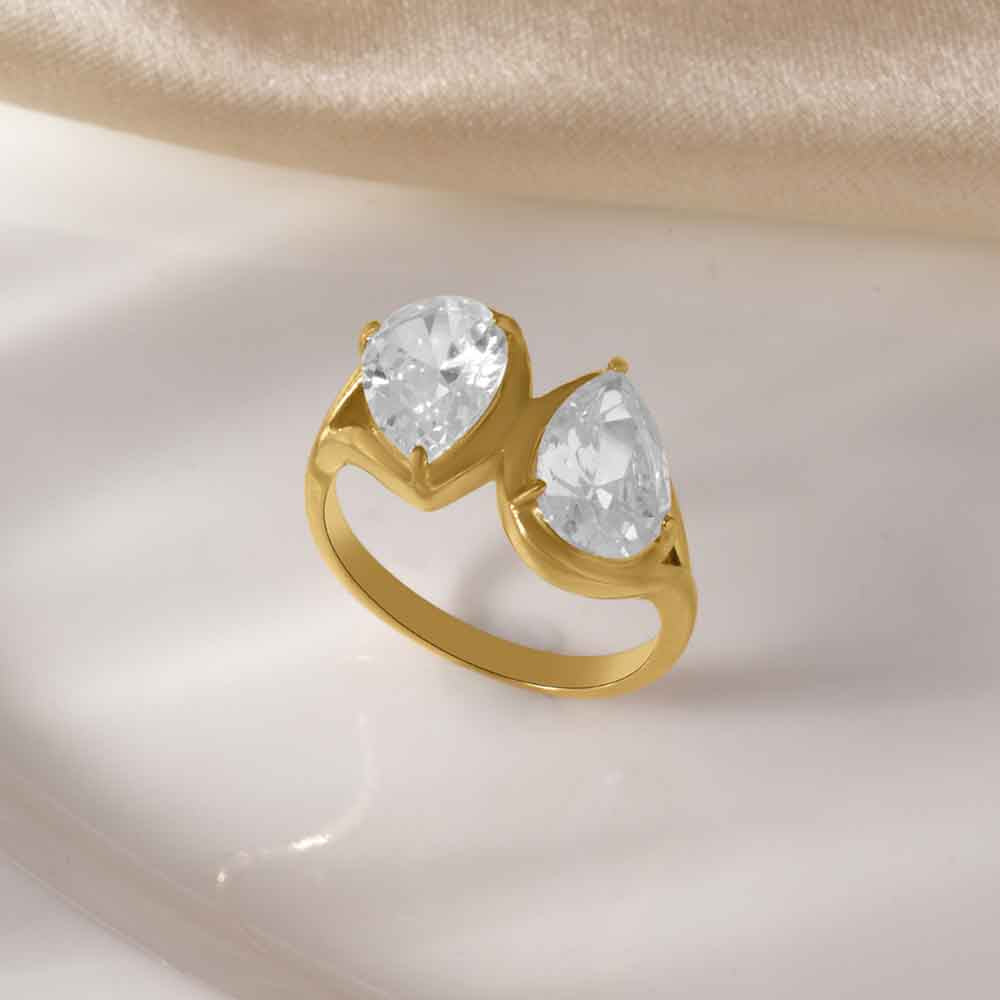 Aurora Glow Dual-Stone Ring