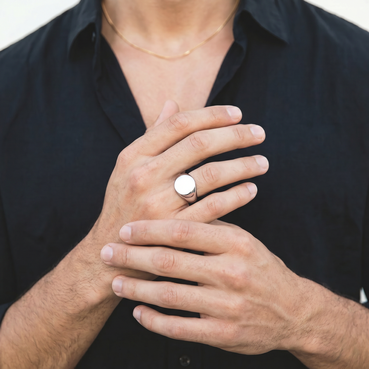 Classic Silver Circle Ring