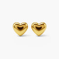 Minimalist Heart Stud Earrings