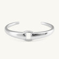 Modern Silver Cuff Bracelet