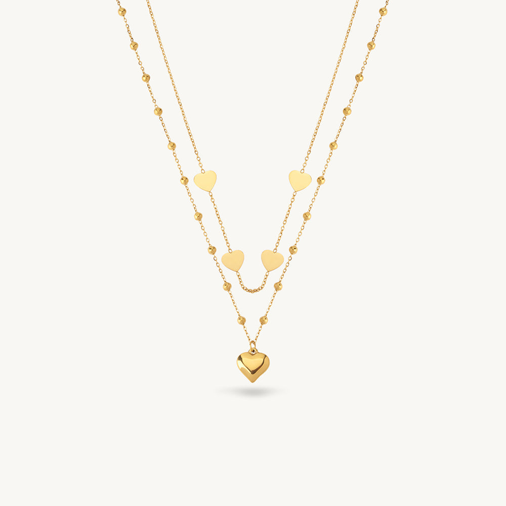Lovechain Heart Layered Necklace