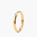 Plain Gold Bangle Bracelet - 7 mm