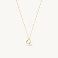 Dainty Open Heart Pendant Necklace