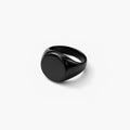 Classic Black Circle Ring