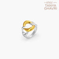 Bold Interlock Dual Tone Ring
