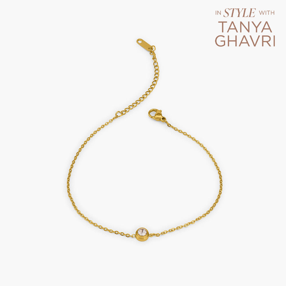 Dainty Diamond Anklet