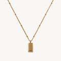 Mini Bold Bar Pendant Necklace
