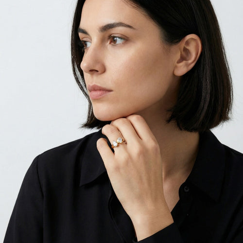 Aurora Glow Dual-Stone Ring
